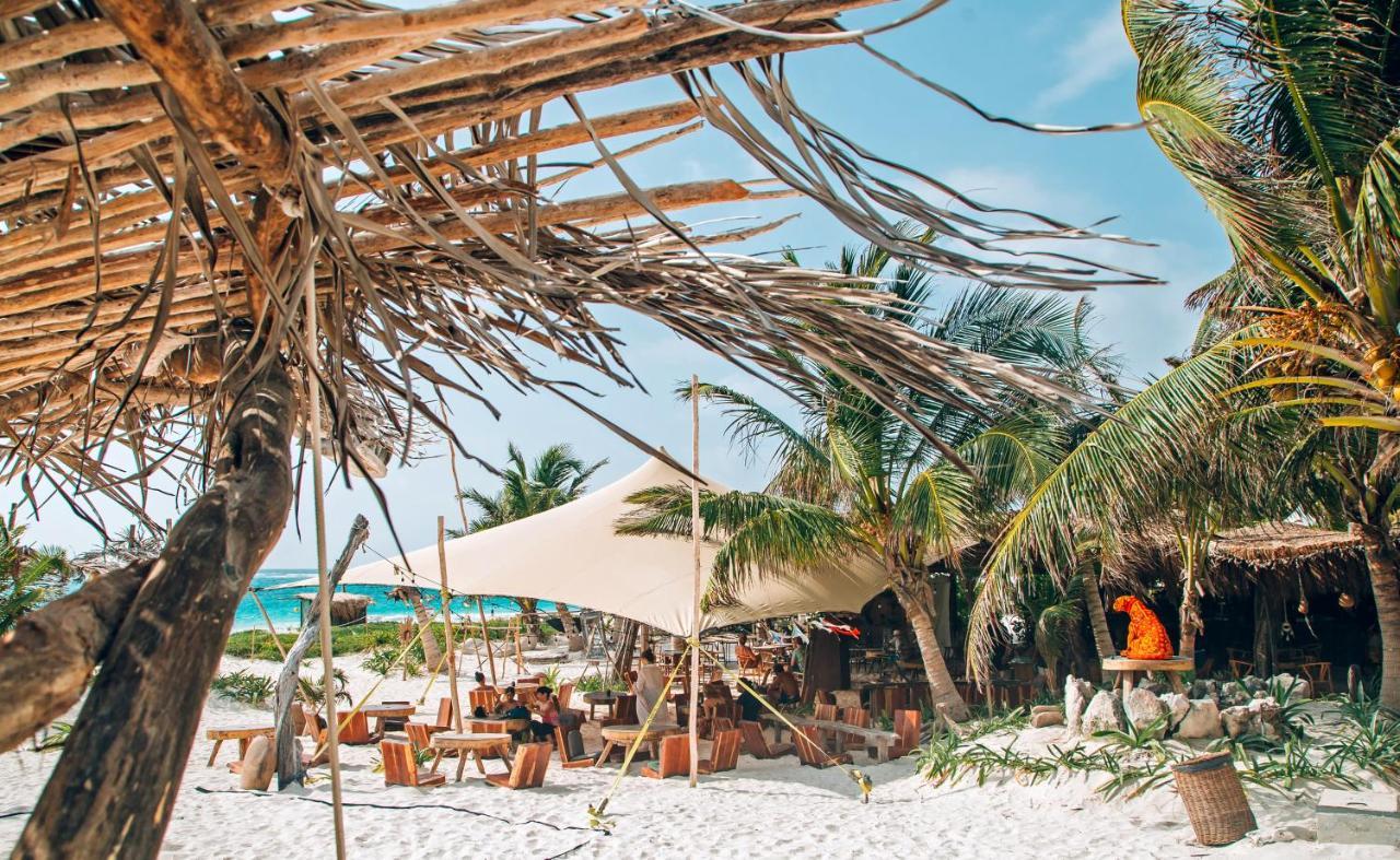 Ikal Tulum Hotel Dış mekan fotoğraf Beach bar in Tulum