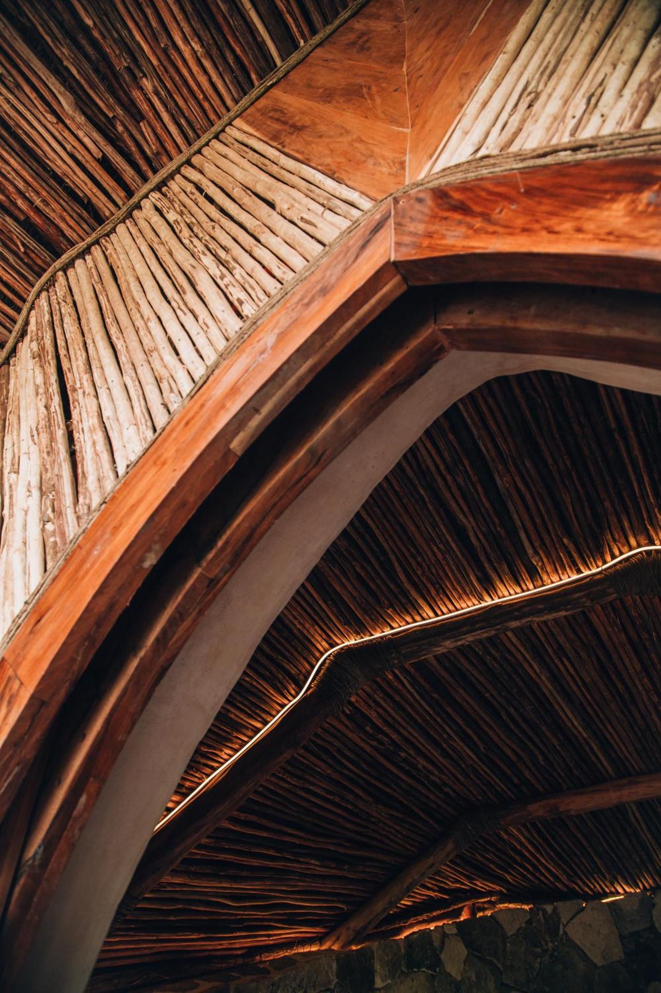 Ikal Tulum Hotel Dış mekan fotoğraf The ceiling of the main hall